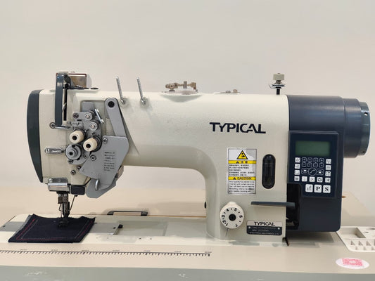 خياطة 2 إبرة كروشيه كبير عمود متحرك كمبيوتر كامل